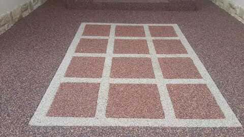 entertainment areas pebble paving
