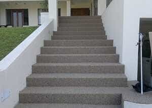 pebble paving