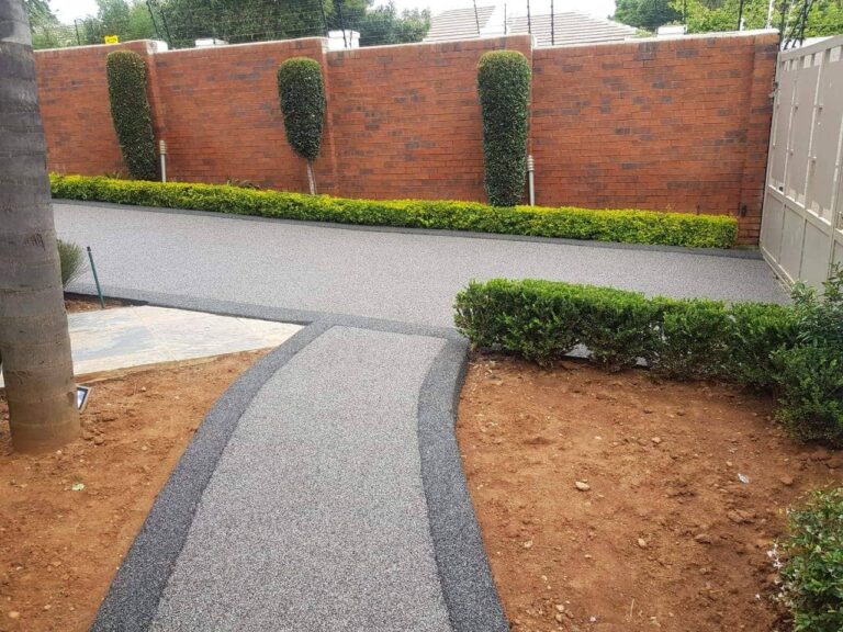 pebble paving